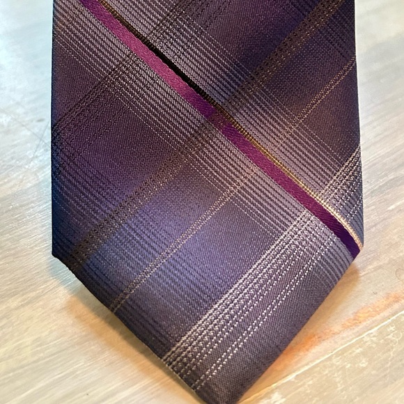 Black Brown 1826 Essentials 100% Silk Luxury Grey Tie BOGO - Picture 3 of 10